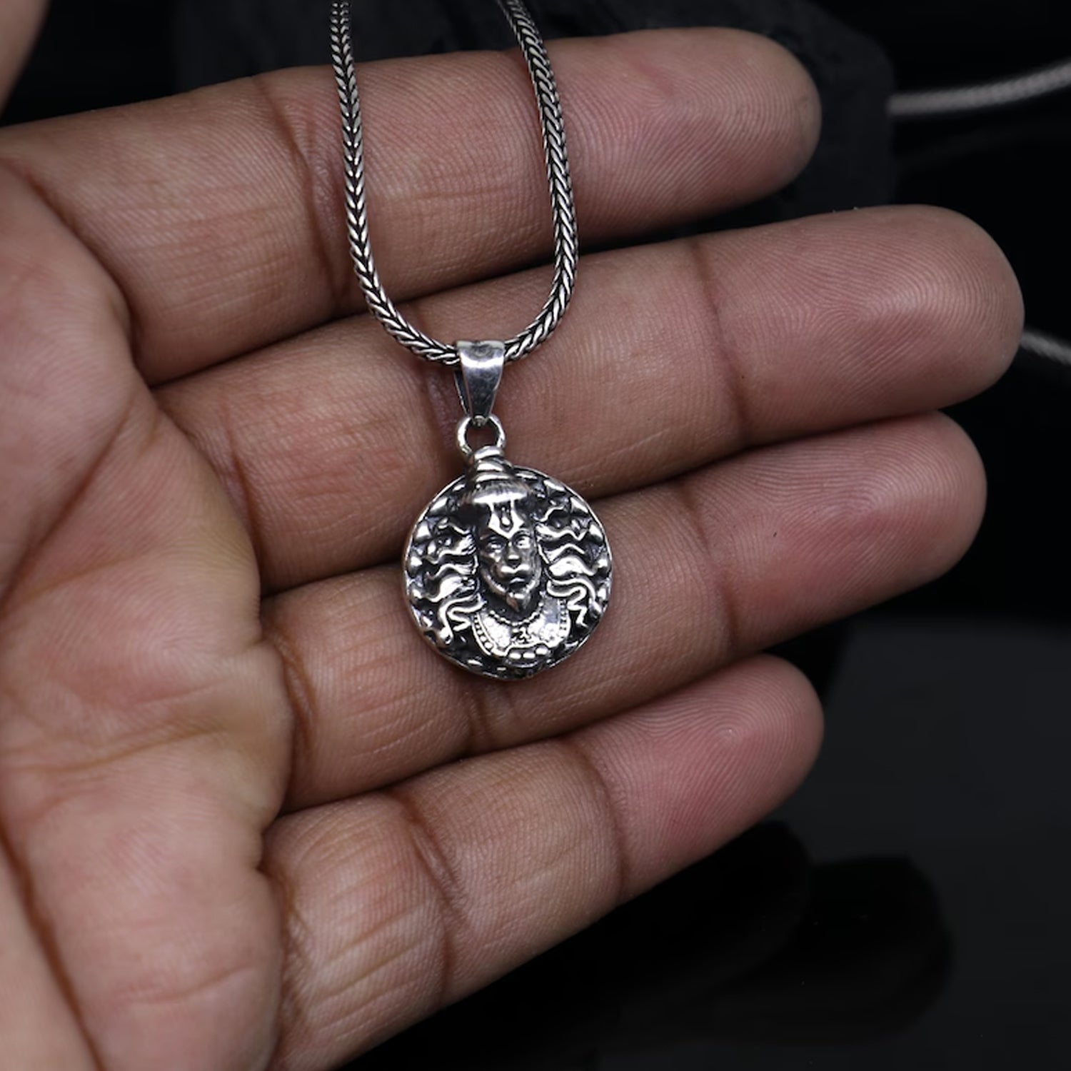 Hanuman faceLocket With Chain, Pendant Necklace Chain (1 Pc) Hanuman faceLocket With Chain, Pendant Necklace Chain (1 Pc)